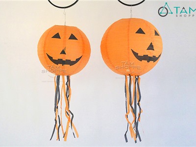 Đèn lồng Halloween Bí ngô có râu HLW-LDG-08